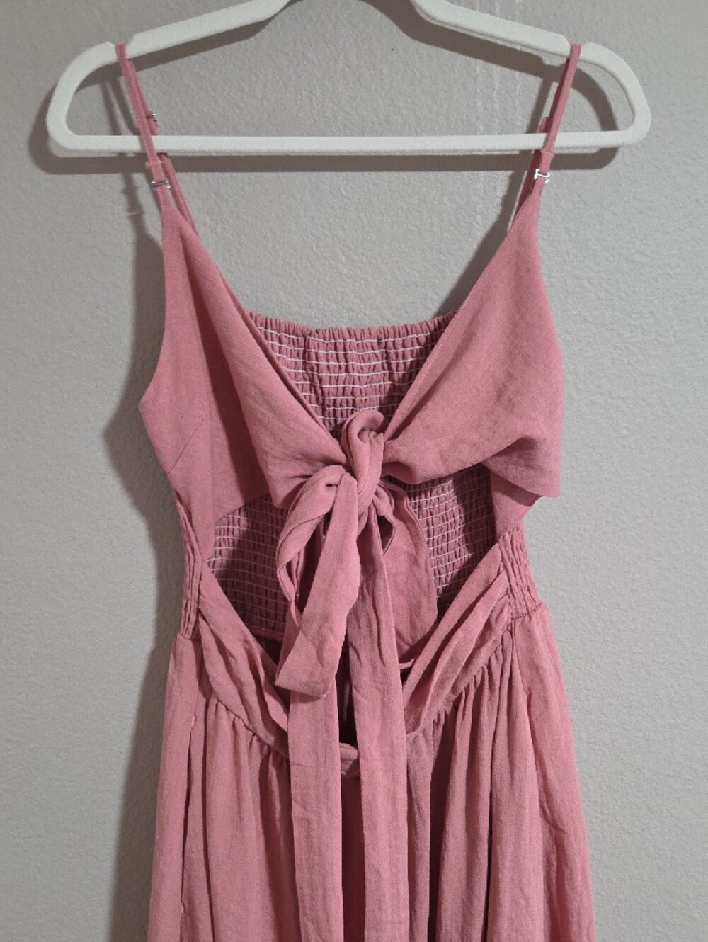 HALARA Rose Pink Tie-Back Midi Dress - Picture 4 of 5